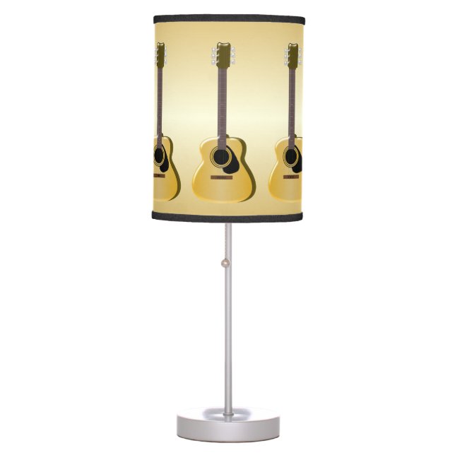 Acoustic Guitar Table Lamp (Front)