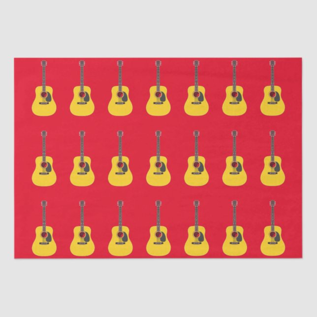 Acoustic Guitar Tissue Paper (Front)
