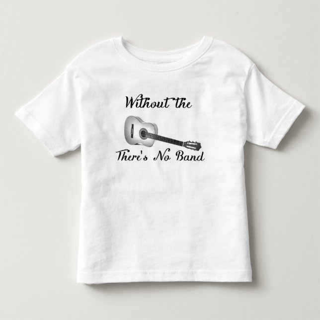 Acoustic Guitar Toddler Fine Jersey Tee (Front)