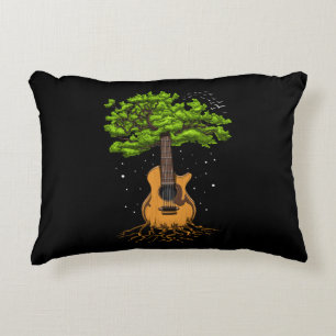 Acoustic Guitar Tree Of Life Accent Pillow