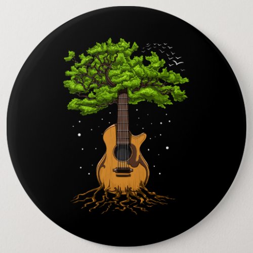Acoustic Guitar Tree Of Life Button