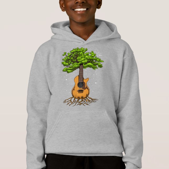 Acoustic Guitar Tree Of Life Hoodie (Front)