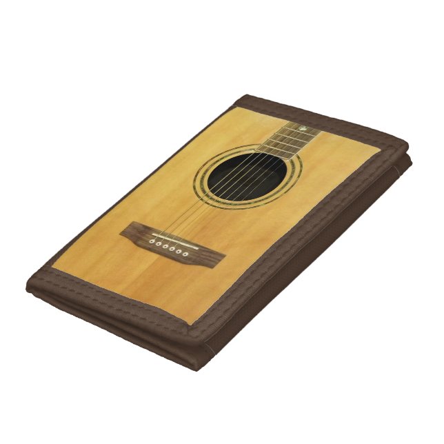 Acoustic Guitar Trifold Wallet (Bottom)