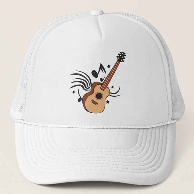 Acoustic Guitar Trucker Hat (Front)