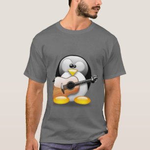 Acoustic Guitar Tux (Linux Tux) T-Shirt