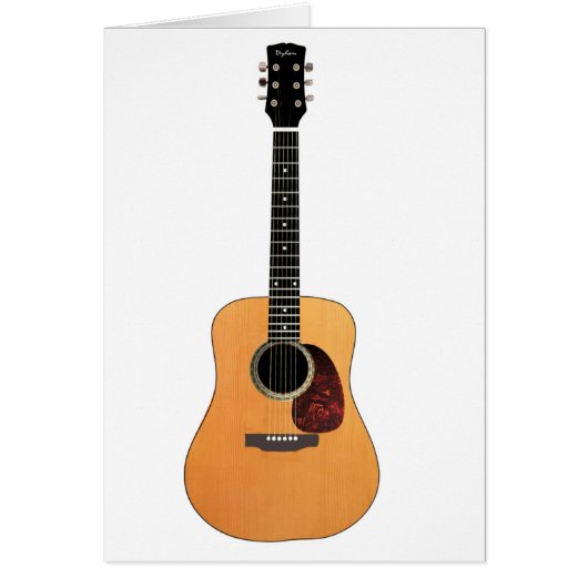 Acoustic Guitar vertical Cards (Front)