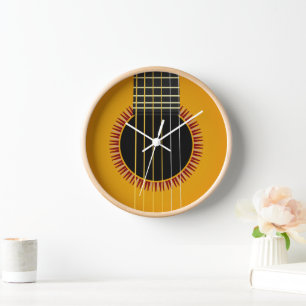 Acoustic Guitar Wall Clock