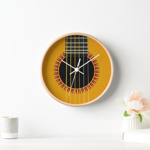 Acoustic Guitar Wall Clock