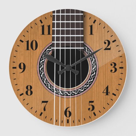 Acoustic Guitar Wall Clock