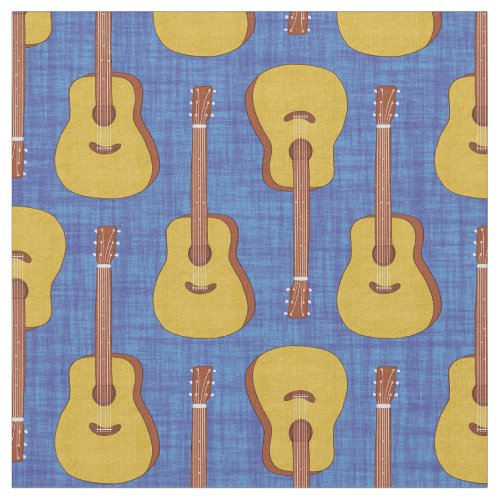 Acoustic Guitars Blue Texture Background Fabric