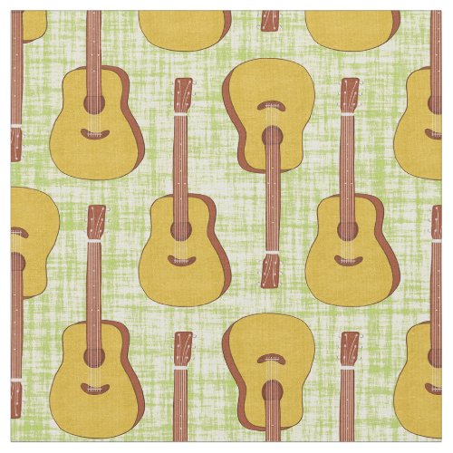 Acoustic Guitars Green Texture Background Fabric
