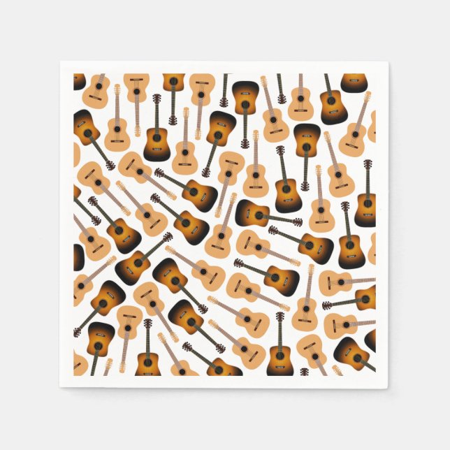 Acoustic Guitars Napkins (Front)