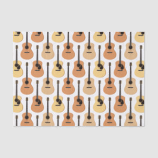 Acoustic Guitars Pattern Tissue Paper