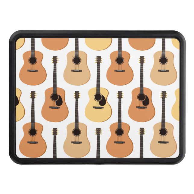 Acoustic Guitars Pattern Tow Hitch Cover (Front)