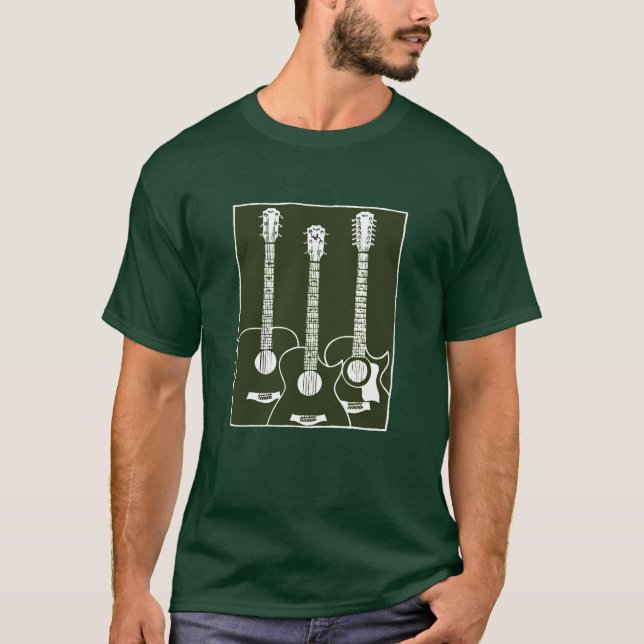 acoustic guitars T-Shirt (Front)