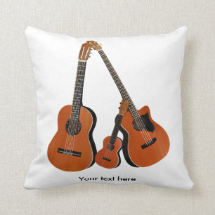 Acoustic Instruments Throw Pillow