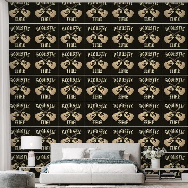 ACOUSTIC TIME WALLPAPER  (Bedroom)