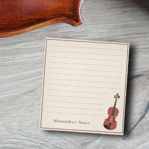 Acoustic Violin Notepad