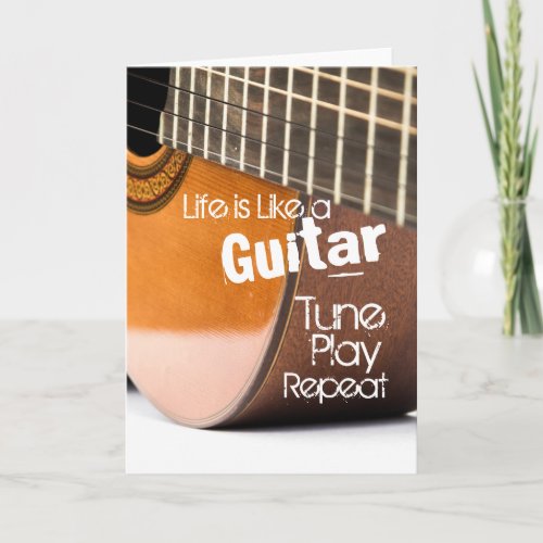 Acoustical Guitar Quote Card
