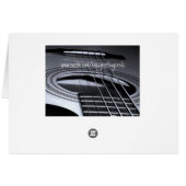 Acoustical Guitar Strings Cards (Back Horizontal)