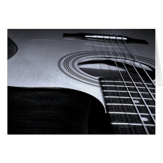 Acoustical Guitar Strings Cards (Front Horizontal)