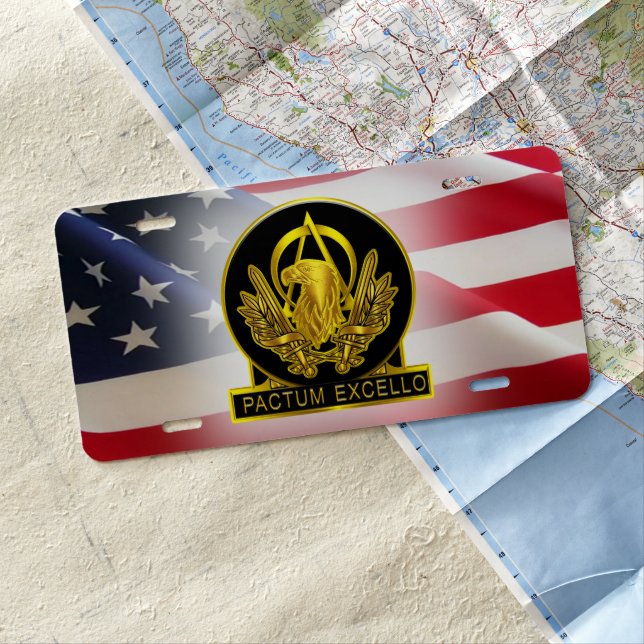 Acquisition Corps License Plate (In Situ)