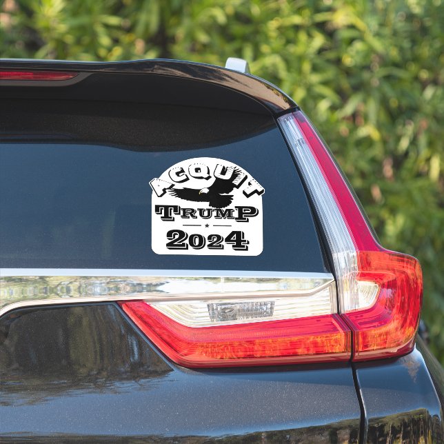 Acquit TRUMP 2024 Sticker (Car Side)