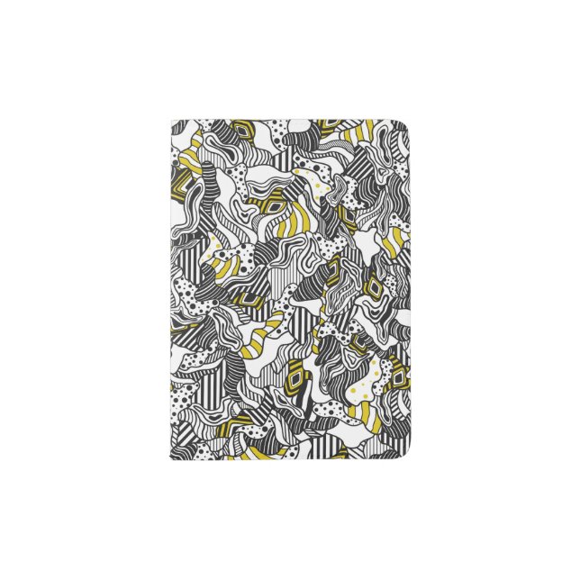 Acrid State of Mind Pattern Passport Holder (Front)