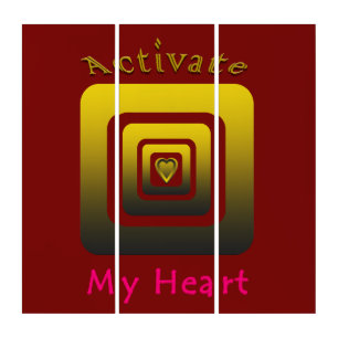 Acrílica Activate My Heart Triptych