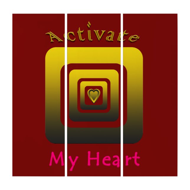 Acrílica Activate My Heart Triptych (Front)