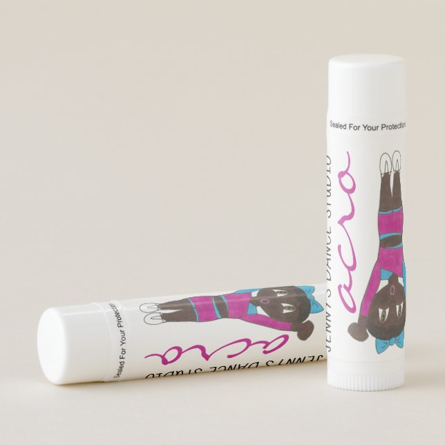 Acro Acrobatics Dance Studio Tumbling Dancer Lip Balm (Front)