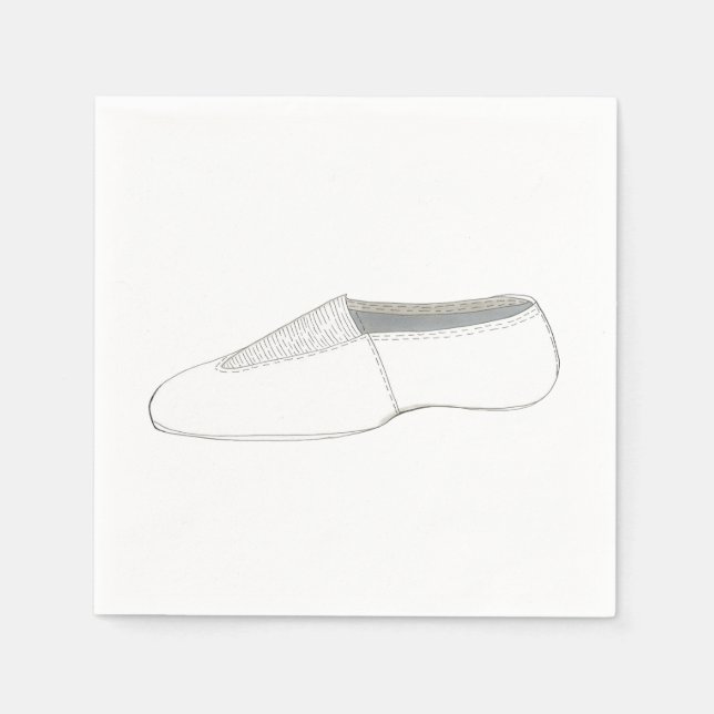 Acro Acrobatics Gymnast Dance Shoe Birthday Party Napkins (Front)