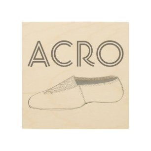 Acro Shoe Acrobatics Gymnastics Gym Dance Teacher Wood Wall Art
