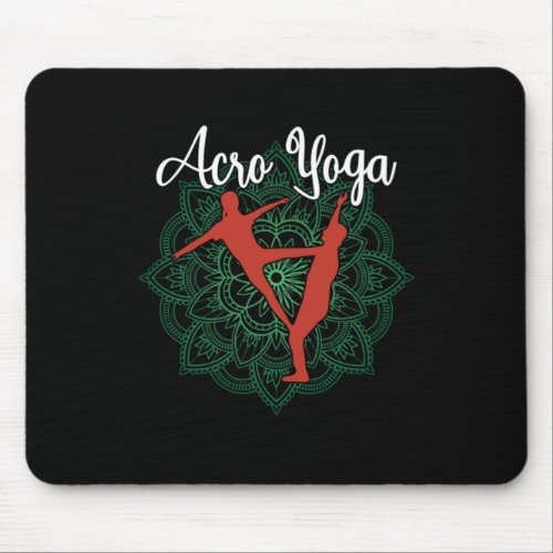 Acro Yoga Asana Meditation Buddhism Nirvana Gift Mouse Pad