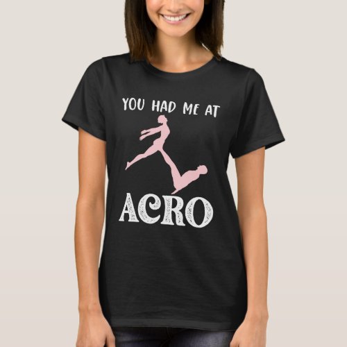 Acro Yoga Lovers Gift for couples Acrobatic gym  T_Shirt