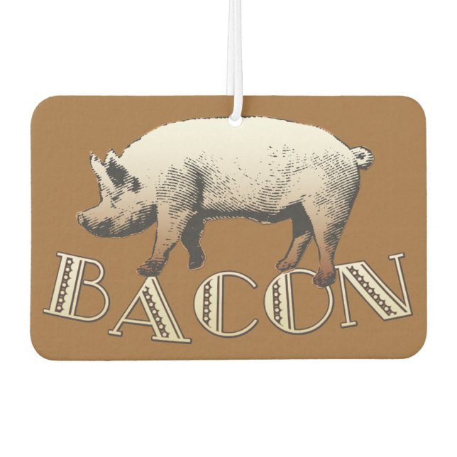 Acrobat BACON Pig Air Freshener (Front)