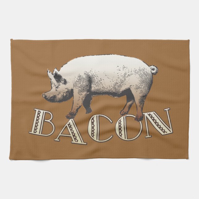 Acrobat BACON Pig Towel (Horizontal)
