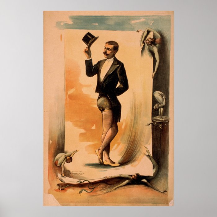 Acrobat CONTORTIONIST Act VAUDEVILLE Poster