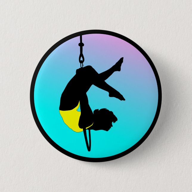 Acrobat of New Circus Pinback Button (Front)