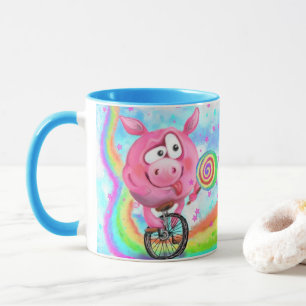 Acrobat Pig Mug