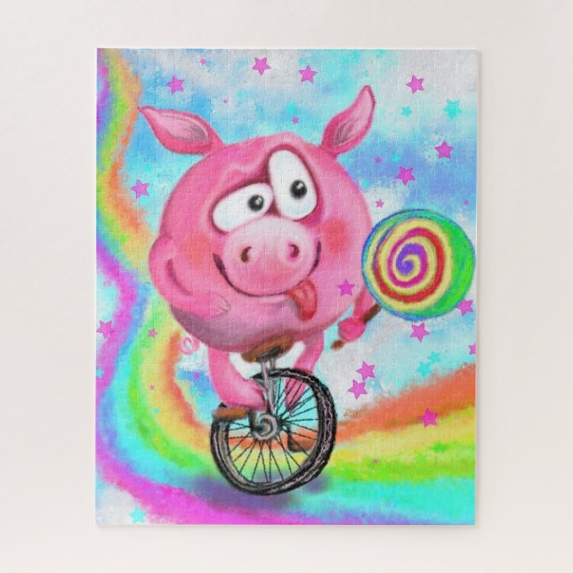 Acrobat Pig Puzzle (Vertical)