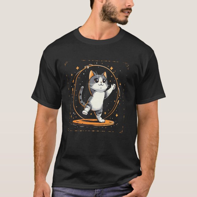 Acrobatic gymnast Cat on Acrobatics T-Shirt (Front)