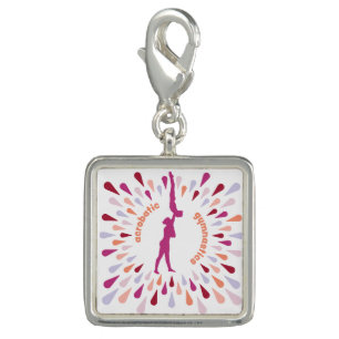 Acrobatic Gymnastics Charm for Charm Bracelet