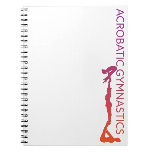 Acrobatic Gymnastics Ombre Notebook