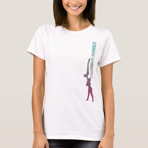 Acrobatic Gymnastics Ombre T_Shirt