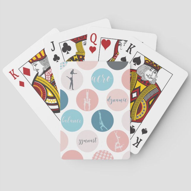 Acrobatic Gymnastics Playing Cards (Back)