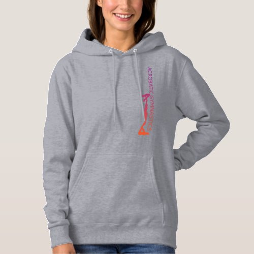 Acrobatic Gymnastics Womens Hooded Sweatshirt