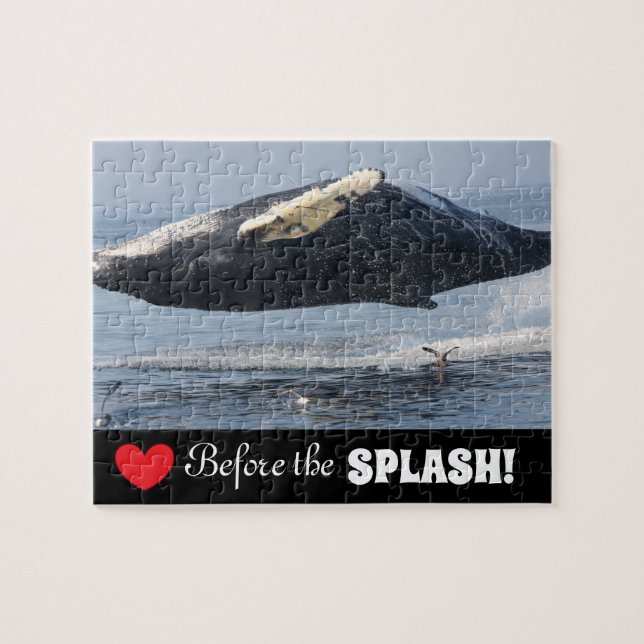 Acrobatic Humpback Whale Jigsaw Puzzle (Horizontal)