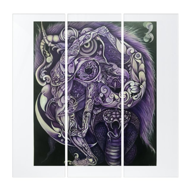 Acrobatic in the National Forest Triptych (Front)