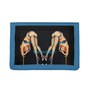 Acrobatic Vintage Pinups Thunder_Cove  Air Freshen Trifold Wallet